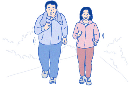 ジョギングなどの生活習慣改善